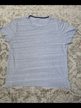 Banana Republic Soft Wash Light Blue Striped T-Shirt size L